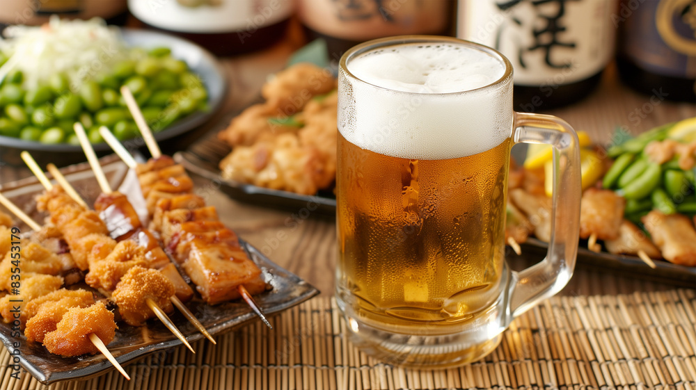 居酒屋料理の美味しい盛り合わせ