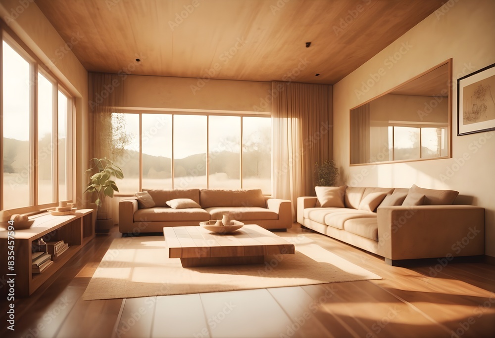 Photo modern style conceptual interior room 3d illustration Photo modern style conceptual interior room 3d illustration