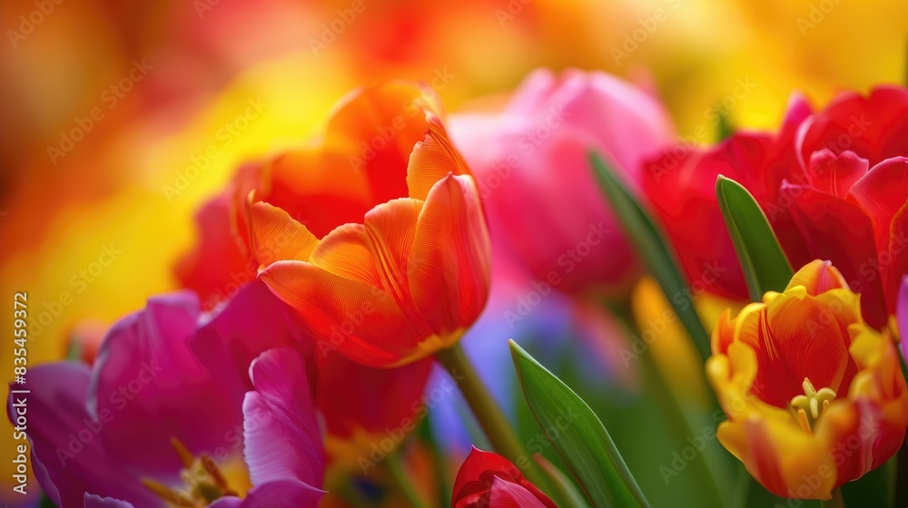 Fototapeta premium Springtime flowers up close