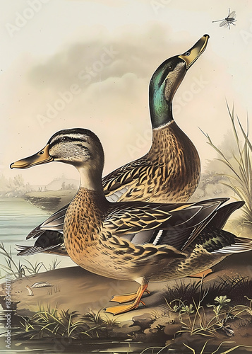 Pintail Duck Poster