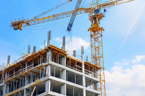 Construction Site with Crane