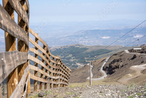 Ski track in summer, Sierra Nevada, Spain