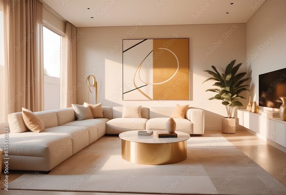 Photo modern style conceptual interior room 3d illustration Photo modern style conceptual interior room 3d illustration