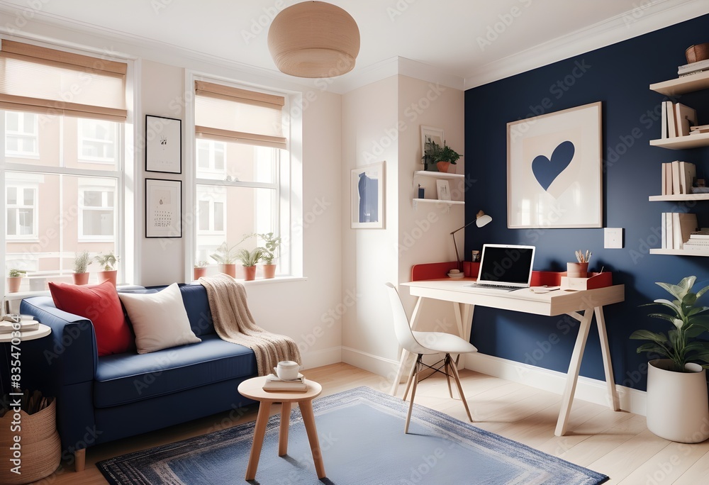 Photo modern style conceptual interior room 3d illustration Photo modern style conceptual interior room 3d illustration