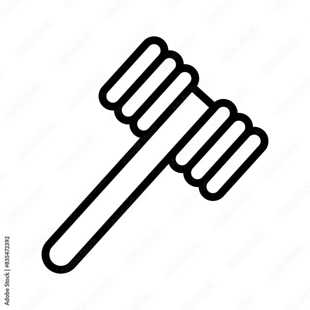 Toy hammer line icon. Toys icon. Kids toys icon isolated on white background. Transparent background, minimalist symbol. Vector images Toy hammer line icon. Toys icon. Kids toys icon isolated on white background. Transparent background, minimalist symbol. Vector images