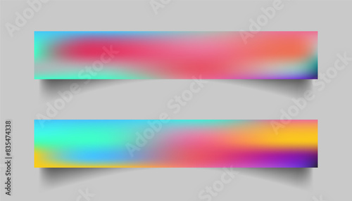 Gradient mesh linkedin size banner