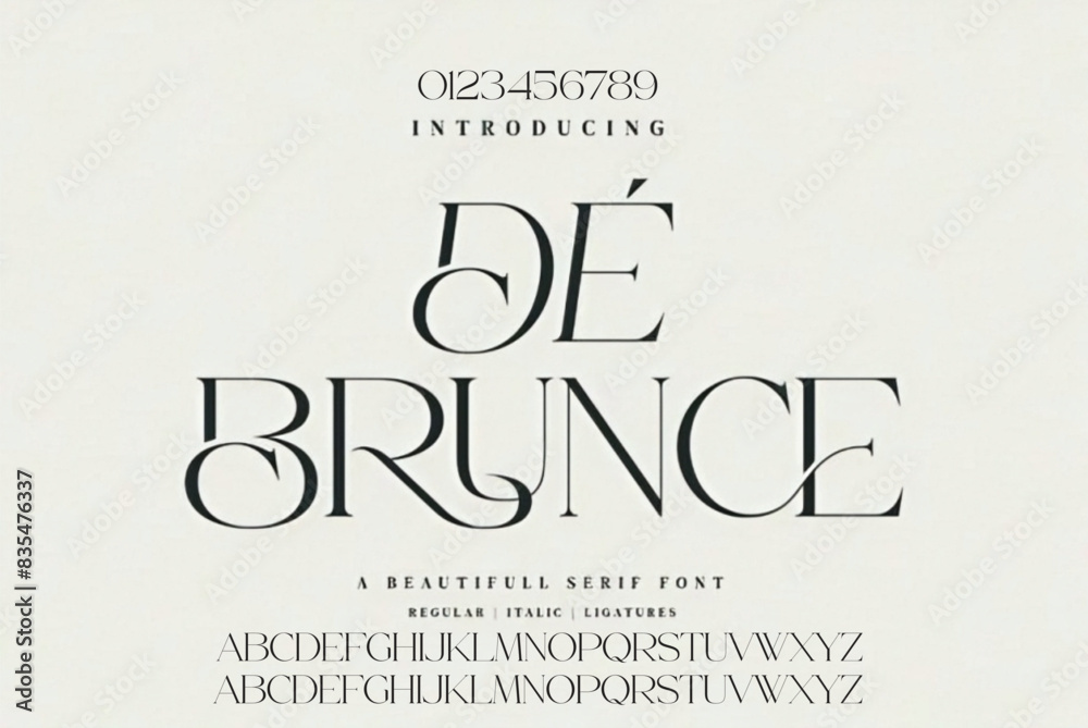 Luxury wedding alphabet letters font and number. Typography elegant classic lettering serif fonts decorative vintage retro with tails concept. vector illustration Luxury wedding alphabet letters font and number. Typography elegant classic lettering serif fonts decorative vintage retro with tails concept. vector illustration