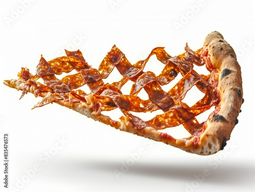criss cross matrix pizza photo