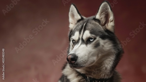 Portrait of a Husky dog