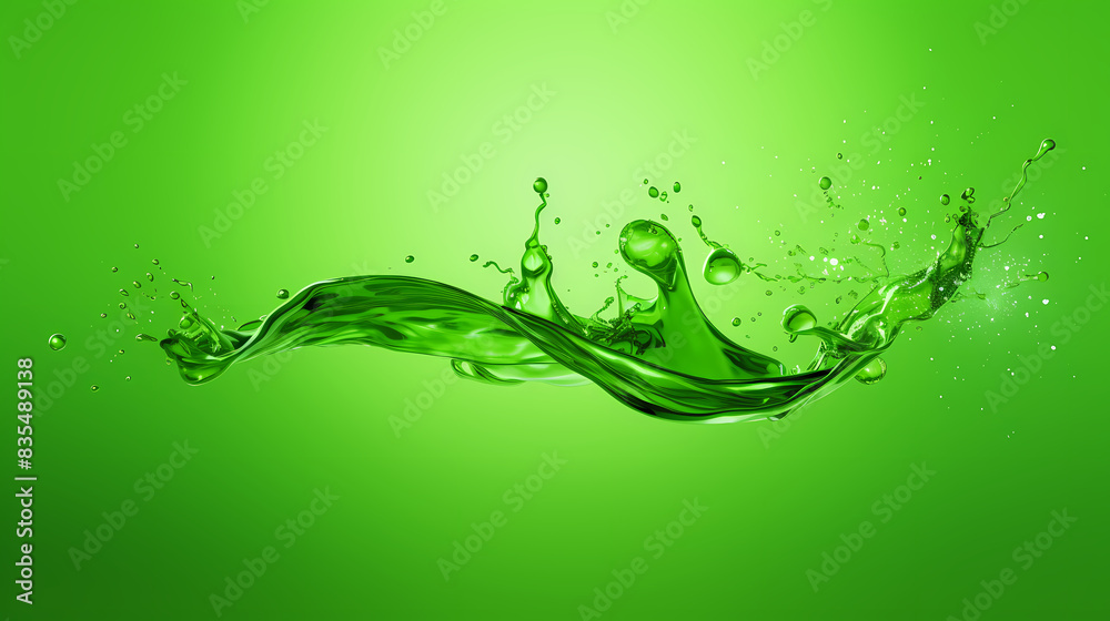 Green liquid splash Green liquid splash