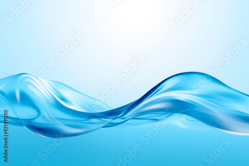 Abstract Blue Water Wave Background
