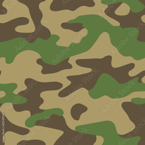 Seamless  Simple Camo 10 Pack Woodland. Seamless Woodland Colors Camouflage 2 CAMO pattern in classic military greens, tans,  and browns. Two, Three and four Color Camo Textures.	
