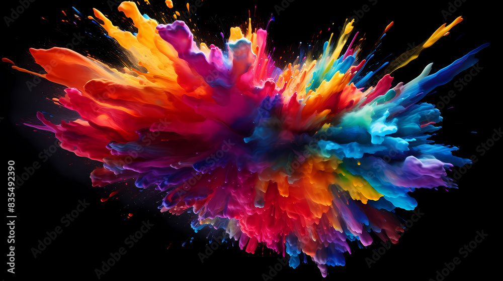 Color paint explosion Color paint explosion