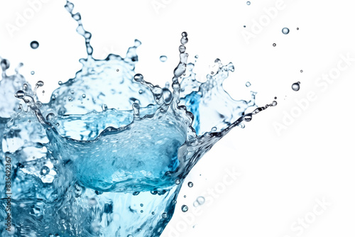 water splash isolated on white background