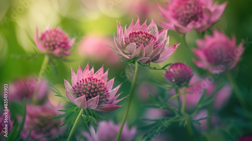 Pink Astrantia Hadspen Blood Plant © Emin