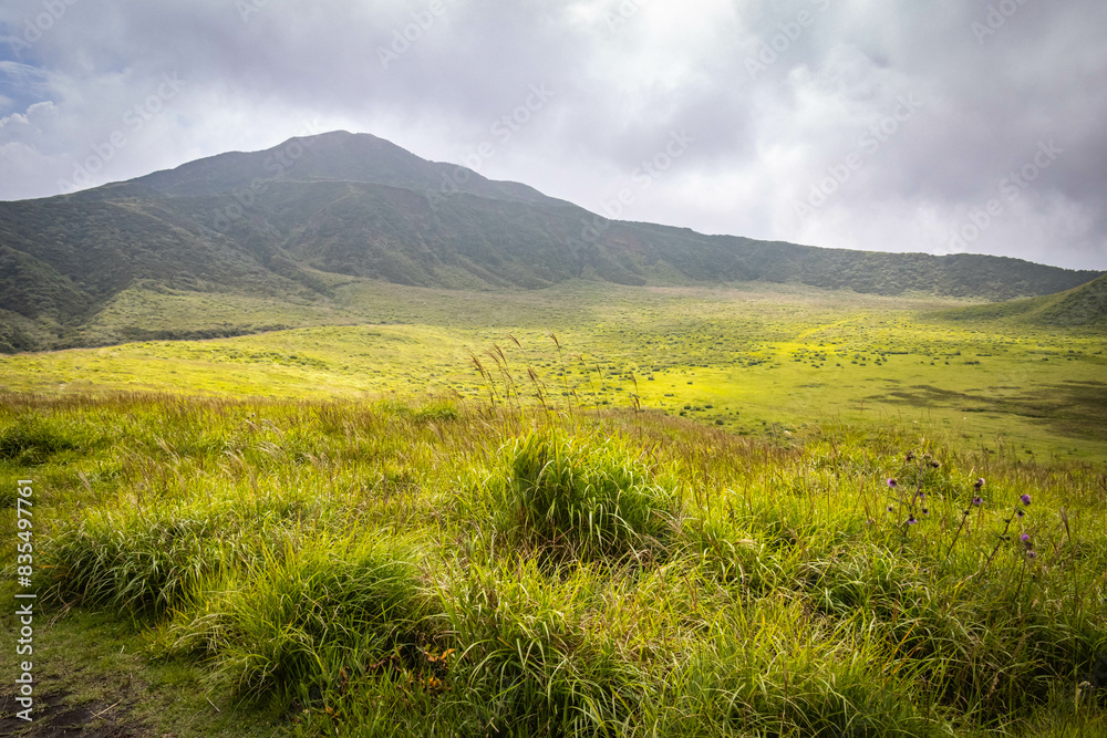 Mount Eboshi, Eboshidake Near Mount Aso, Kyushu, volcano, caldera, mountains, hike, trekking Mount Eboshi, Eboshidake Near Mount Aso, Kyushu, volcano, caldera, mountains, hike, trekking