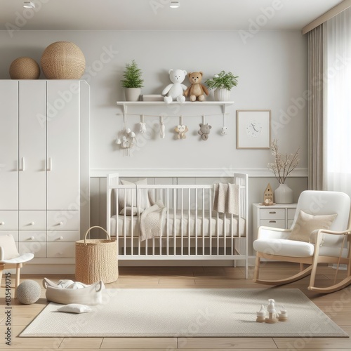 Minimalist Baby Nursery Room: Calming Simplicity