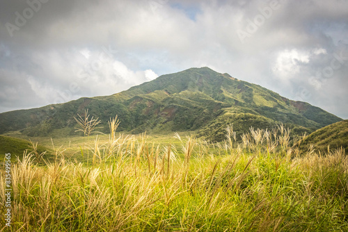 Mount Eboshi, Eboshidake Near Mount Aso, Kyushu, volcano, caldera, mountains, hike, trekking photo