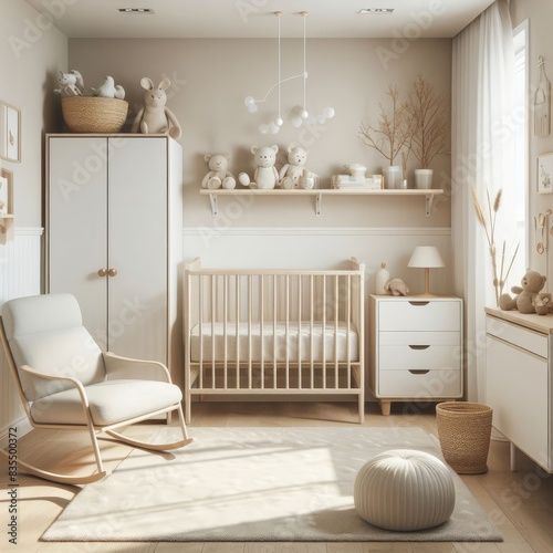 Minimalist Baby Nursery Room: Calming Simplicity