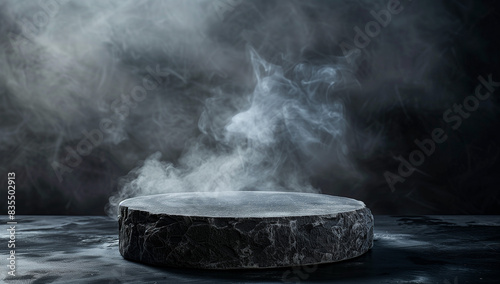 stone display, rock, dramatic and epic atmosphere, cosmetics and beauty for men, virility