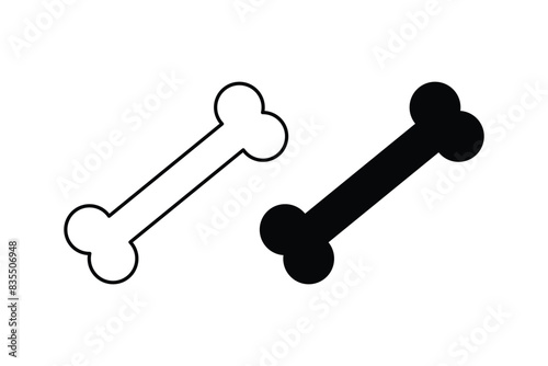 Dog Bone icon set.Vector illustrations.