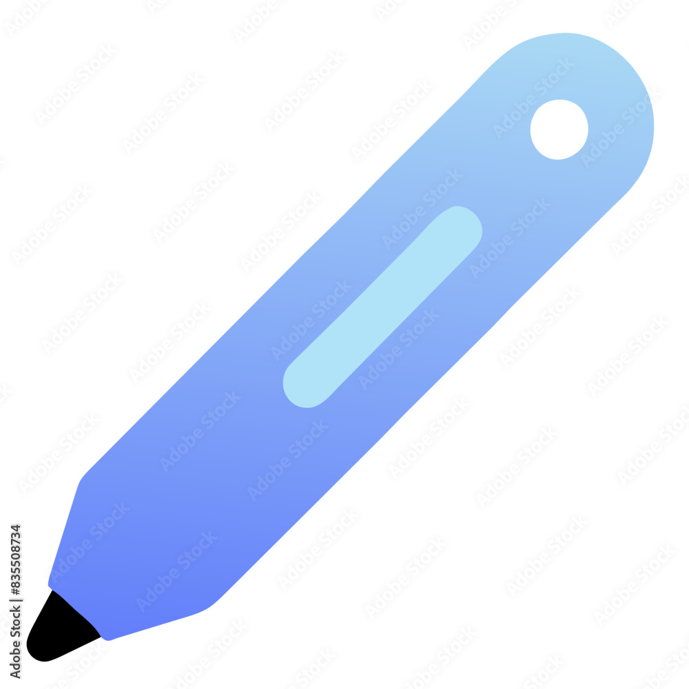 sleek blue craft knife with a retractable blade. sleek blue craft knife with a retractable blade.