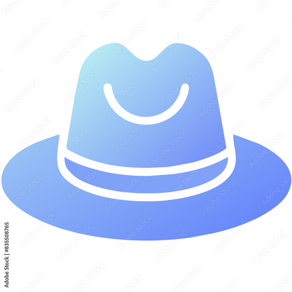 blue fedora hat illustration, perfect for fashion and style-related graphics. blue fedora hat illustration, perfect for fashion and style-related graphics.