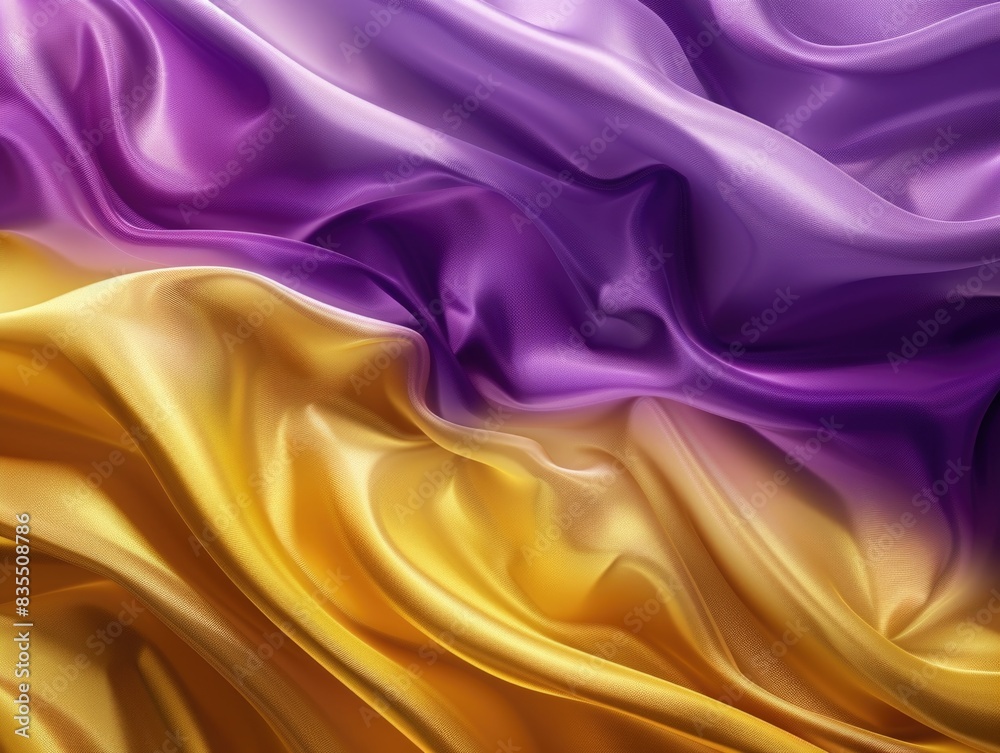 Purple and yellow textile close-up