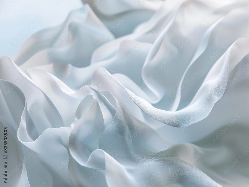 Obraz premium White Fabric Close-Up