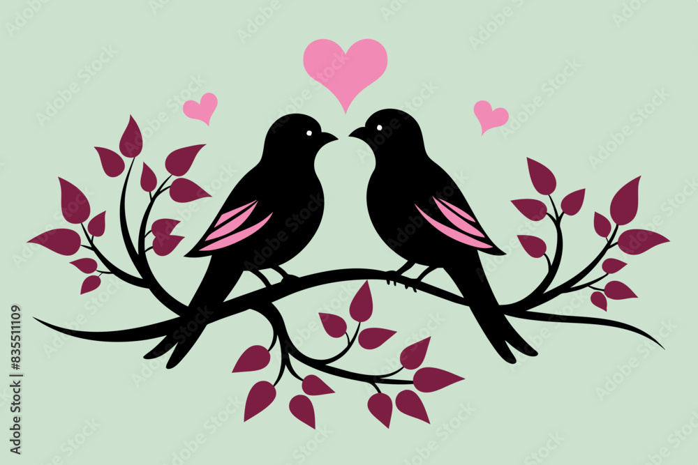 birds vector silhouette illustration