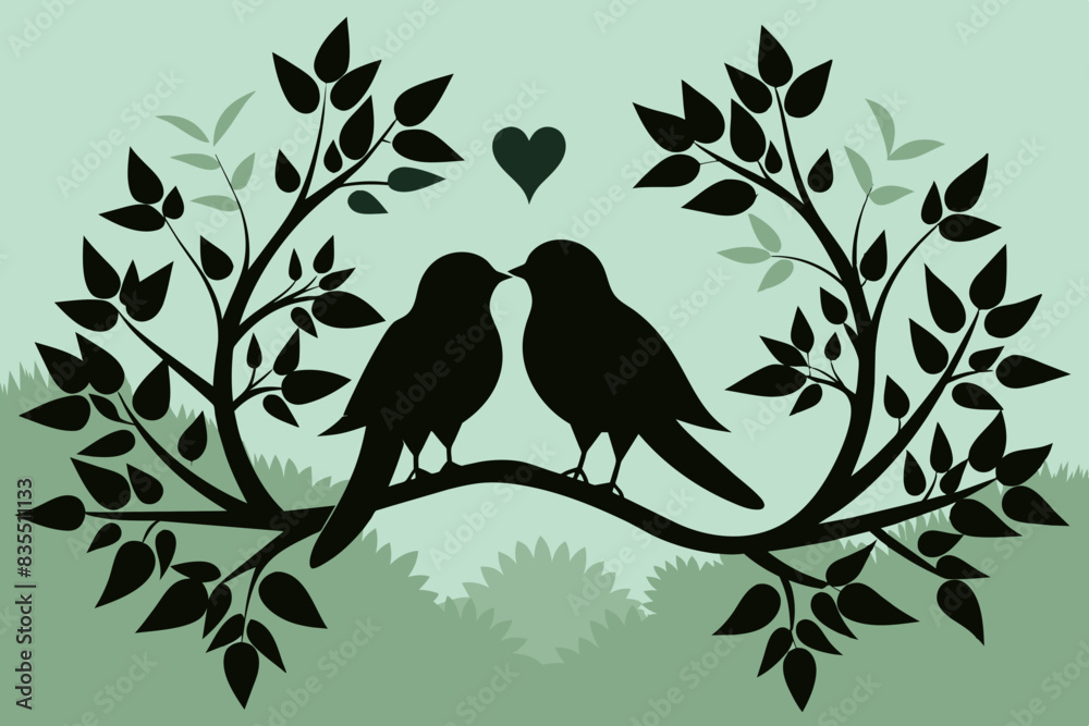 birds vector silhouette illustration birds vector silhouette illustration