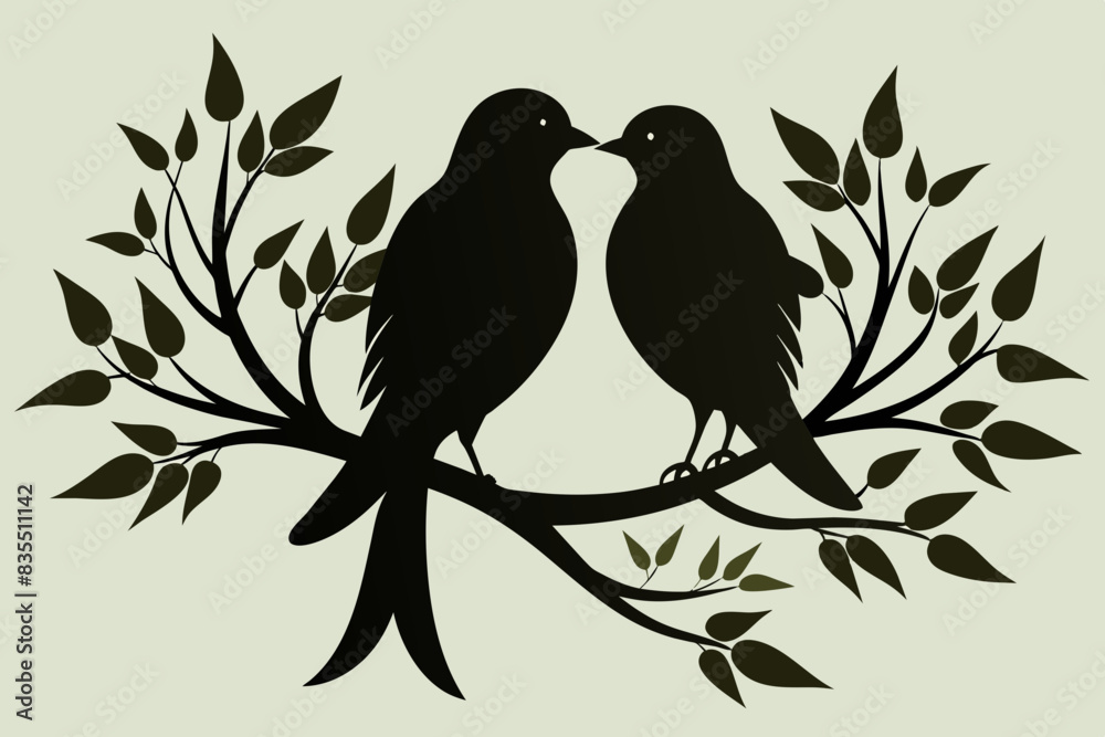 birds vector silhouette illustration