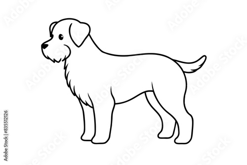 line art of a dog