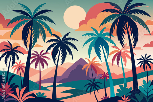 Wallpaper Mural background vector illustration Torontodigital.ca