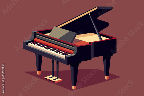 piano vector illustration