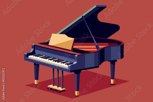 piano vector illustration