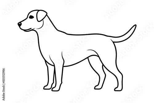 line art of a dog