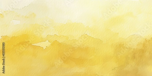 Soft Yellow Watercolor Background with Horizontal Lines