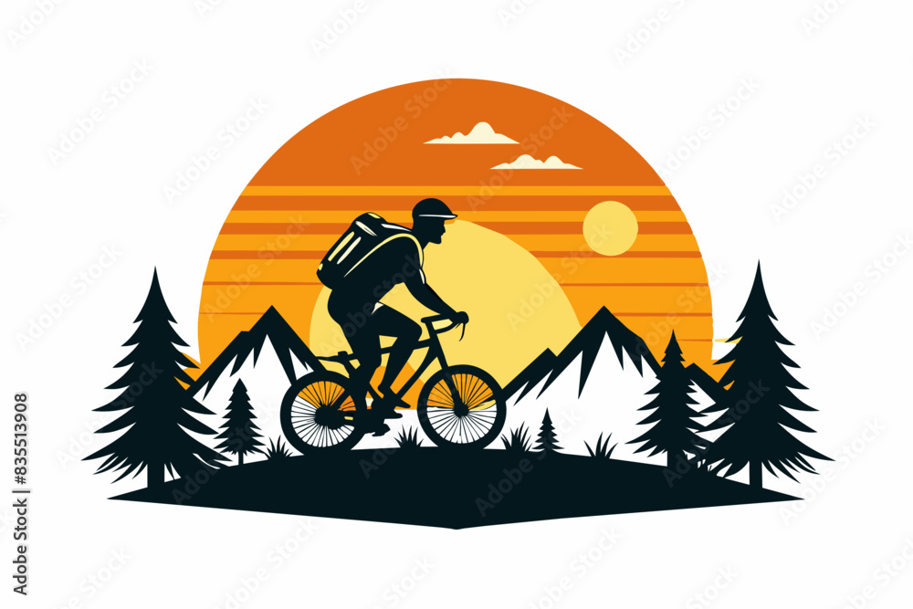 bicycle vector t-shirt design vector illustration bicycle vector t-shirt design vector illustration