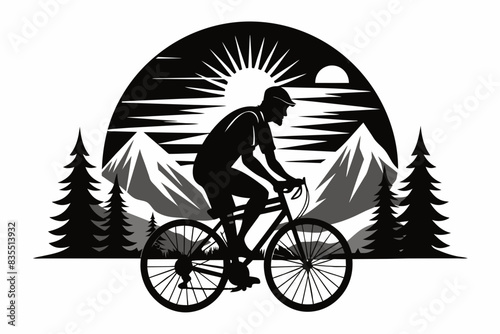 bicycle vector t-shirt design vector illustration