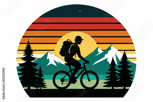 bicycle vector t-shirt design vector illustration