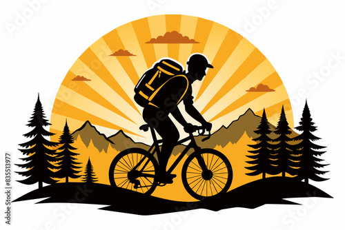 bicycle vector t-shirt design vector illustration