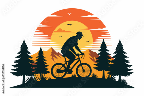 bicycle vector t-shirt design vector illustration