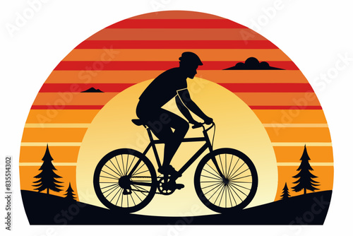 bicycle vector t-shirt design vector illustration