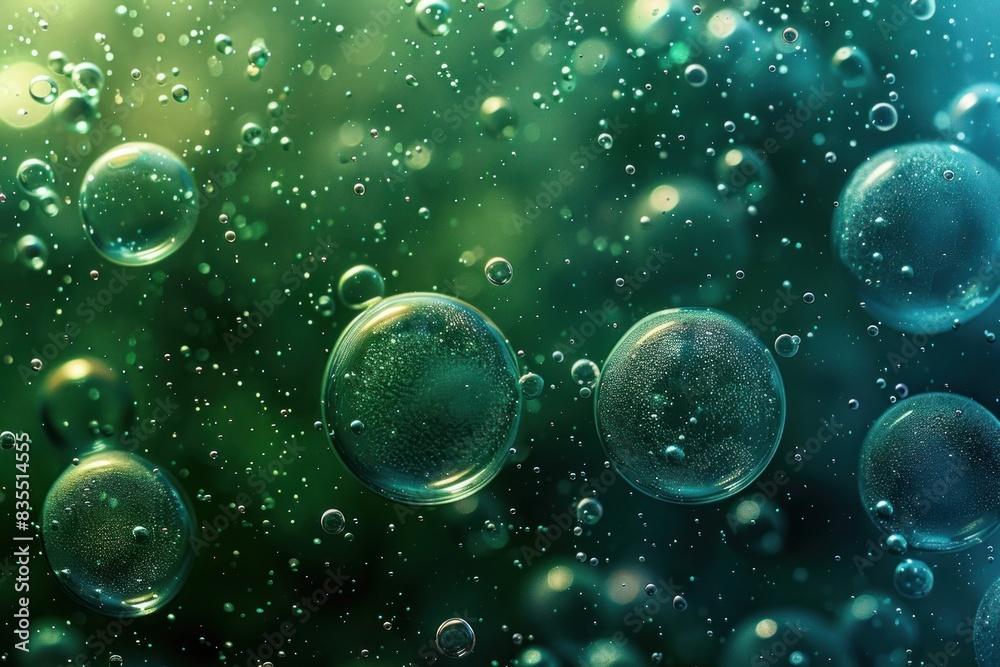 custom made wallpaper toronto digitalAbstract green and blue bubble background