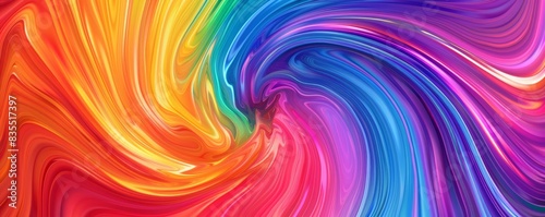 Wallpaper Mural Abstract colorful swirl of vibrant hues Torontodigital.ca