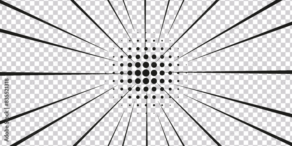 Obraz premium comic book, Black comic book transparent background, EPS 10