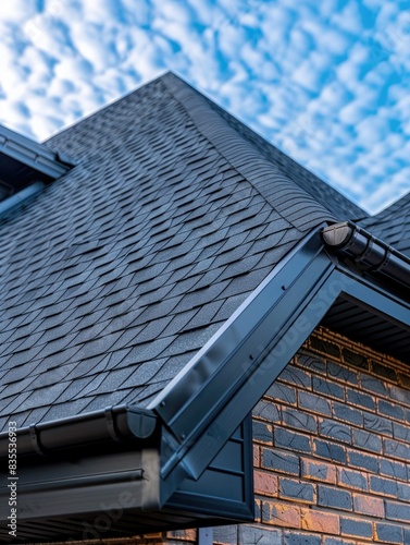 House roof with bird
