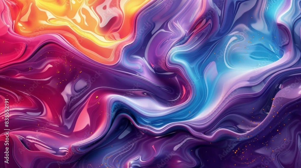 Obraz premium surreal liquid waves with abstract background wallpaper
