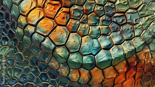 reptile skin with intricate abstract
